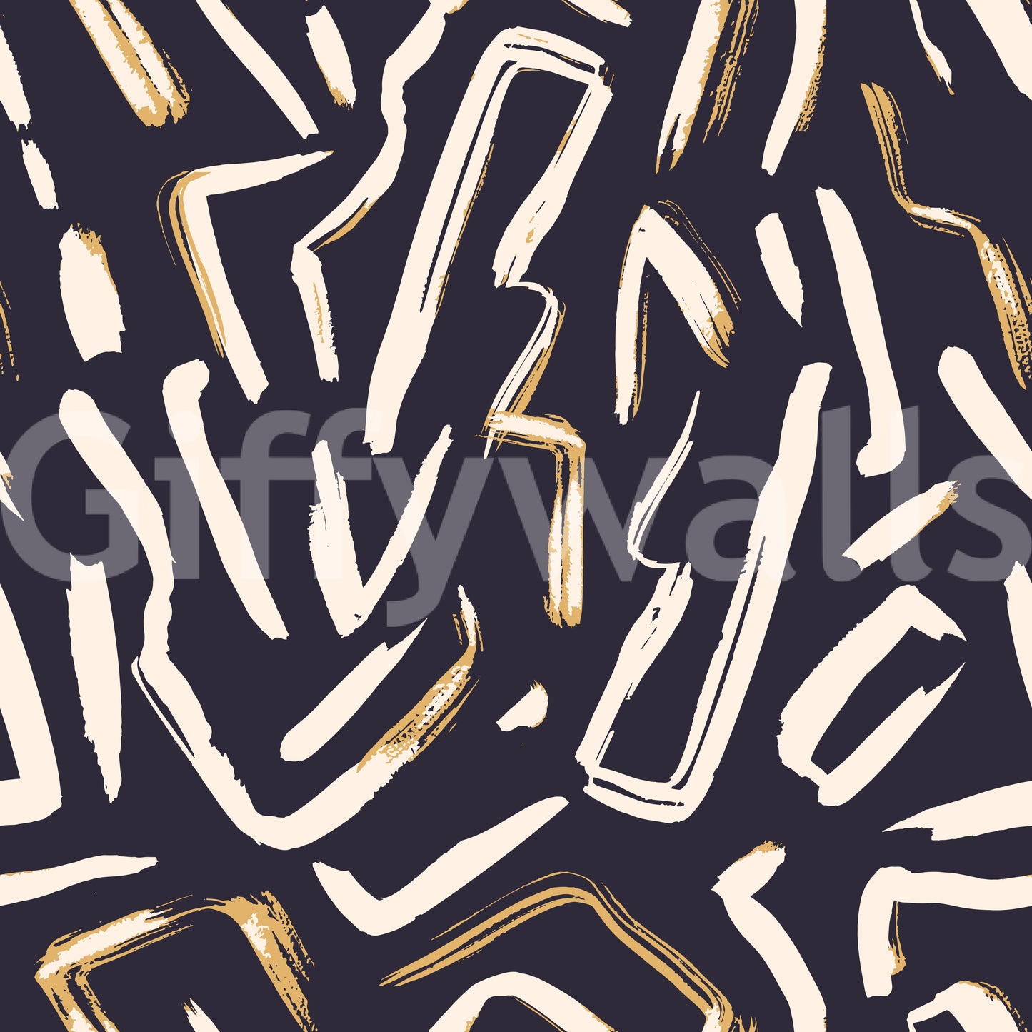 Modern Abstract Gesture Pattern Wallpaper⁠