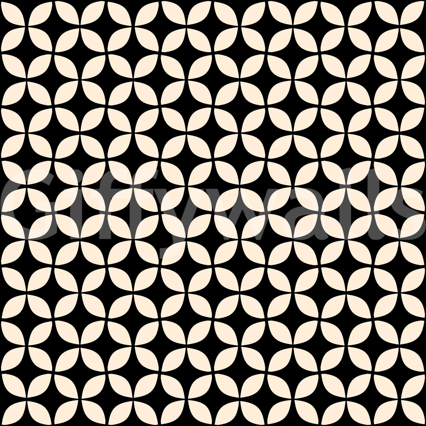 Minimalist Petal Lattice Wallpaper⁠