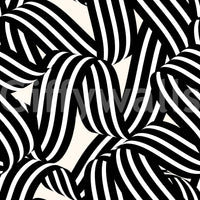 Monochrome Ribbon Flow Wallpaper⁠