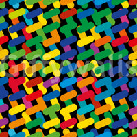 Abstract Colorful Capsule Mosaic Wallpaper⁠