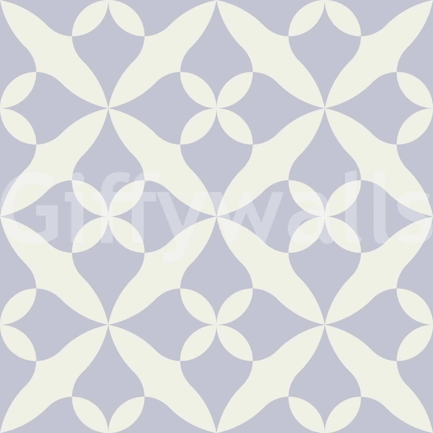 Soft Arced Tile Motif Wallpaper⁠