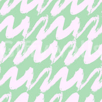 Soft Sage and Pink Wavy Brushstrokes Wallpaper⁠