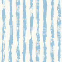 Coastal Blue Vertical Brushstroke Stripes Wallpaper⁠