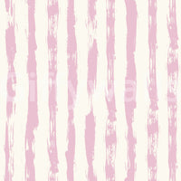 Soft Blush Hand-Painted Vertical Stripes Wallpaper⁠