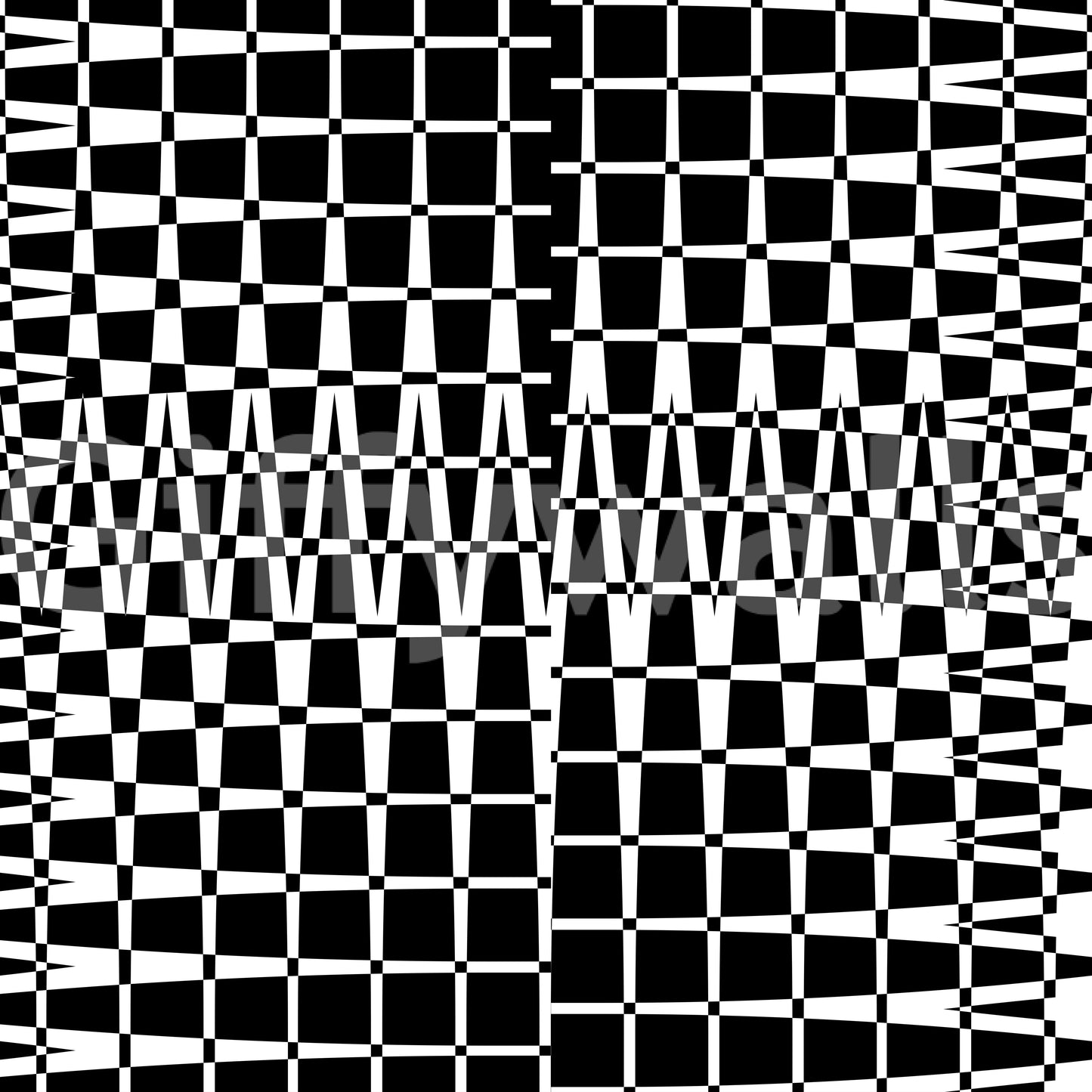 Monochromatic Wavy Grid Wallpaper⁠