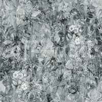 Monochrome Botanical Shadow Wallpaper⁠