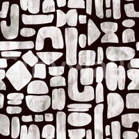 Abstract Painted Shapes Pattern Wallpaper⁠
