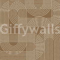 Abstract Earthy Arches Wall Mural