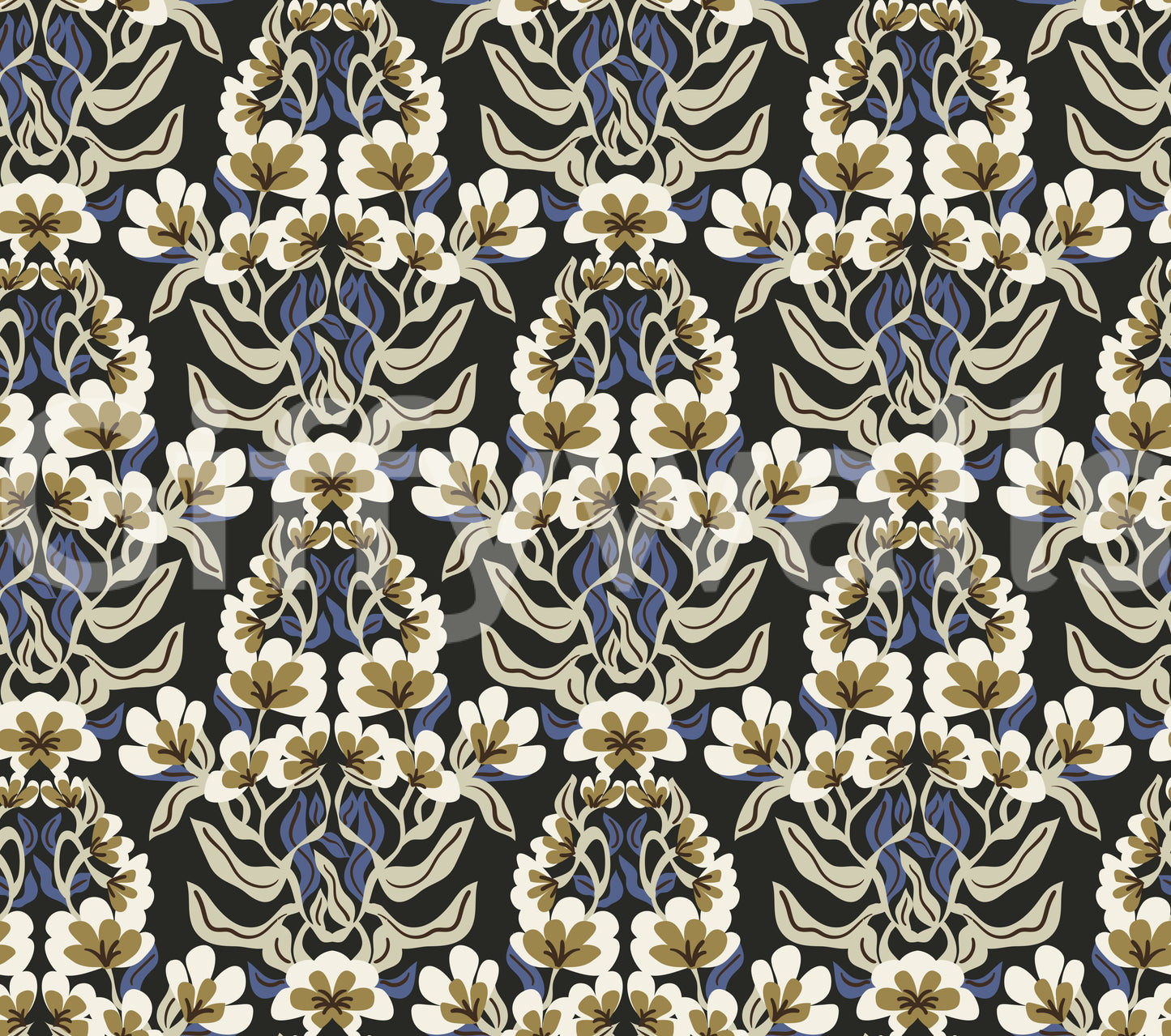 Botanical Heritage Trellis Wallpaper⁠