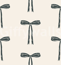 Minimalist Hand-Drawn Bows Wallpaper⁠