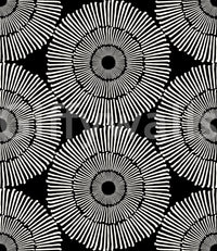 Modernist Painterly Orbit Geometric Motif Wallpaper⁠