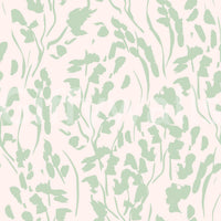 Soft Sage Botanical Brushstrokes Wallpaper⁠