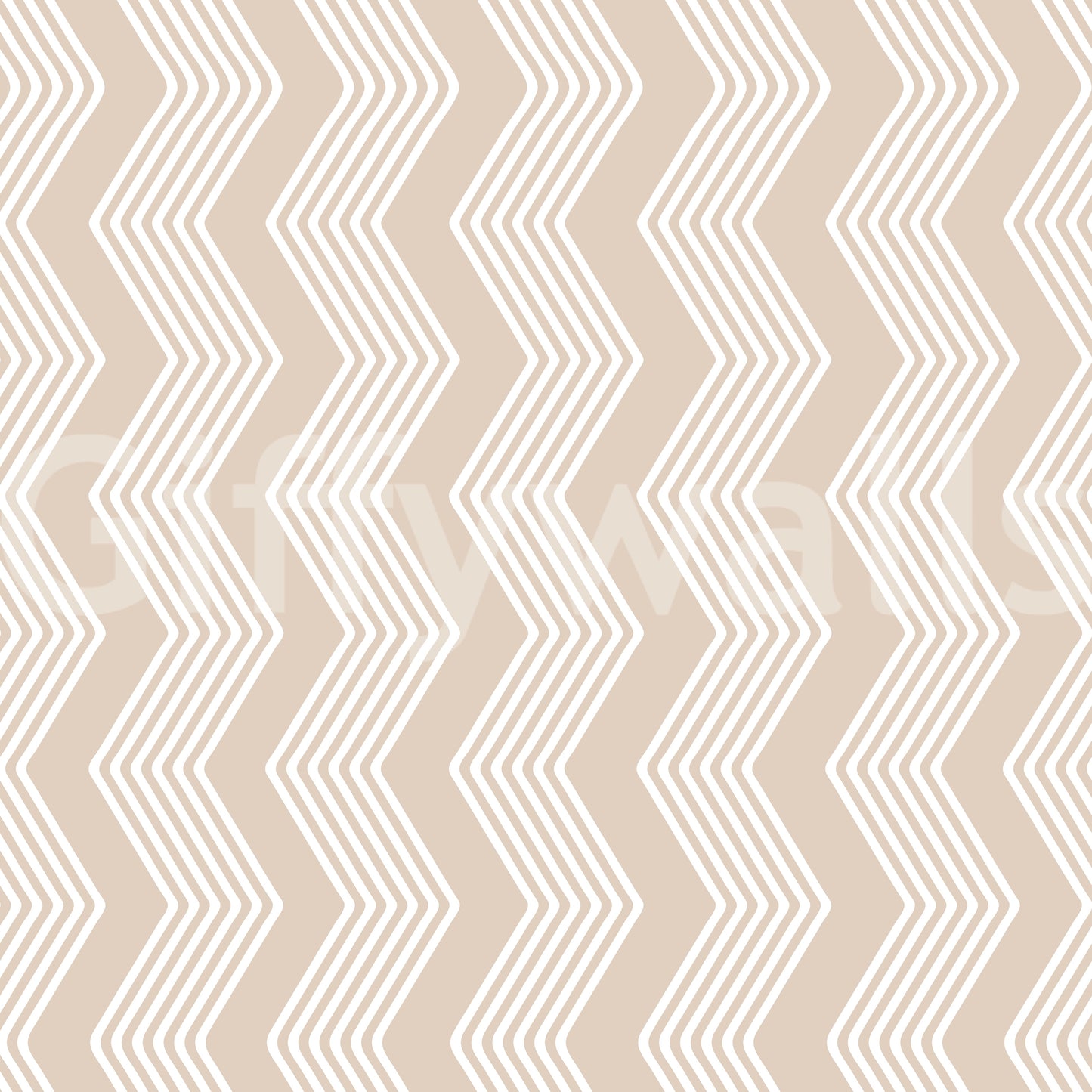 Beige Zigzag Line Pattern Wallpaper⁠