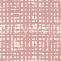 Blush Grid Hand-Painted Texture Wallpaper⁠