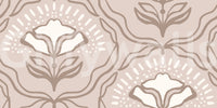 Modern Organic Botanical Repeat Wallpaper⁠