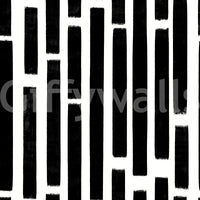 Monochrome Painted Vertical Bars Wallpaper⁠