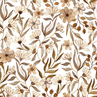 Neutral Watercolor Floral Sketch Wallpaper⁠