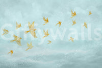 Golden Aviary Flight Wall Mural