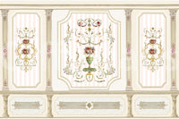 Regal Botanical Urn Motif Wall Mural