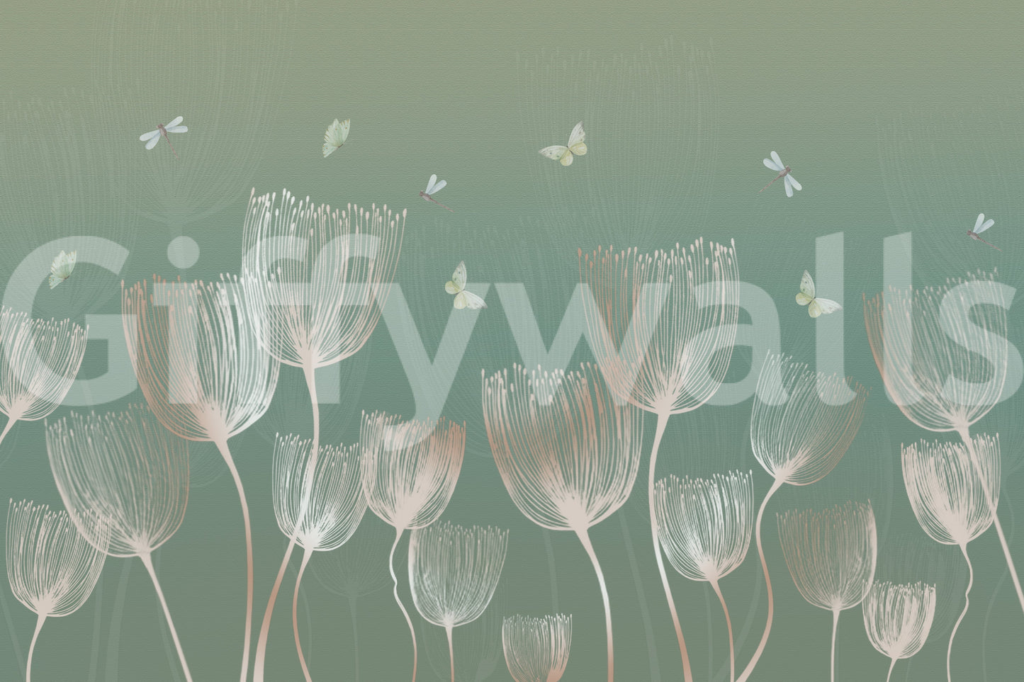 Ethereal Meadow Whispers Wall Mural
