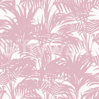 Blush Palm Frond Silhouette Wallpaper⁠