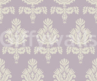Lilac Heritage Damask Motif Wallpaper⁠