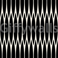 Elongated ovals and silver edges pattern this Vertical Arch wallpaper GD12234
