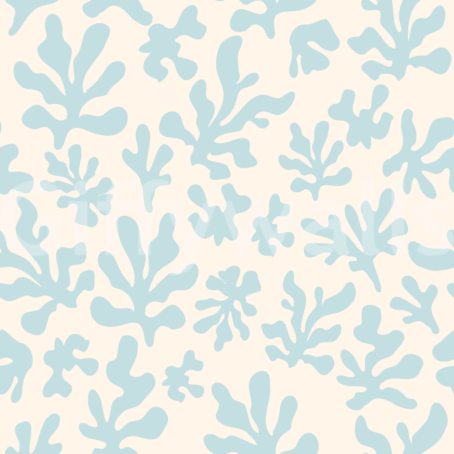 Nordic Seaweed Silhouette Wallpaper⁠