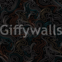 Layered contours build the dark minimalist wallpaper GD12241
