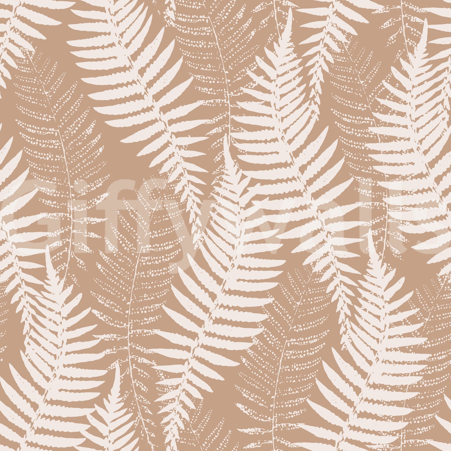 Rustic Fern Silhouette Botanical Wallpaper⁠