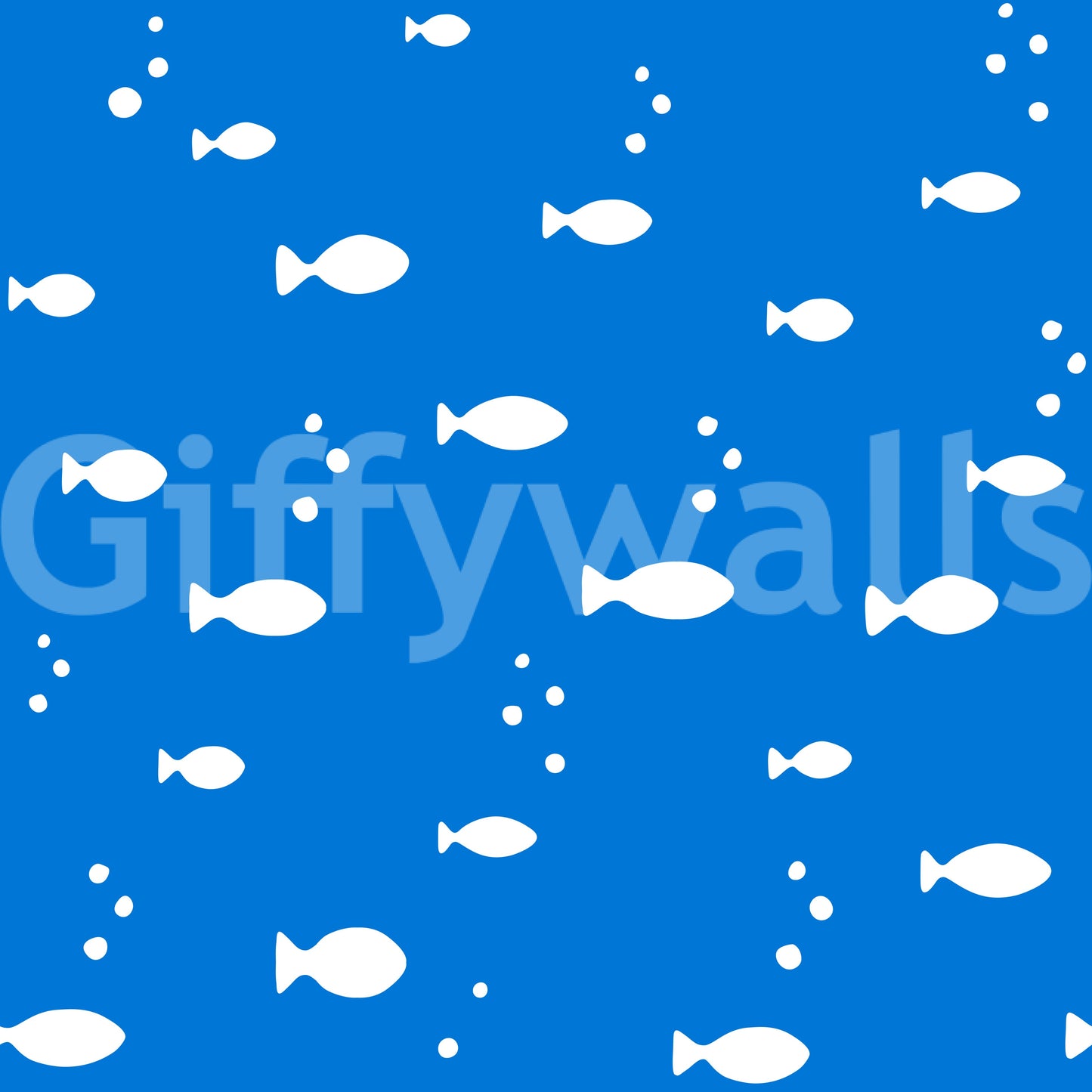 Minimalist Aquatic Blue Print Wallpaper⁠