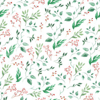 Watercolor Berry Vine Botanical Wallpaper⁠