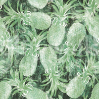 Green pineapple and leaf design swatch on a soft ground with a subtle watermark GD12340
