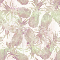 Vintage-tropical wash gives the Sun-Drenched Fruit Motif wallpaper a retro feel GD12348