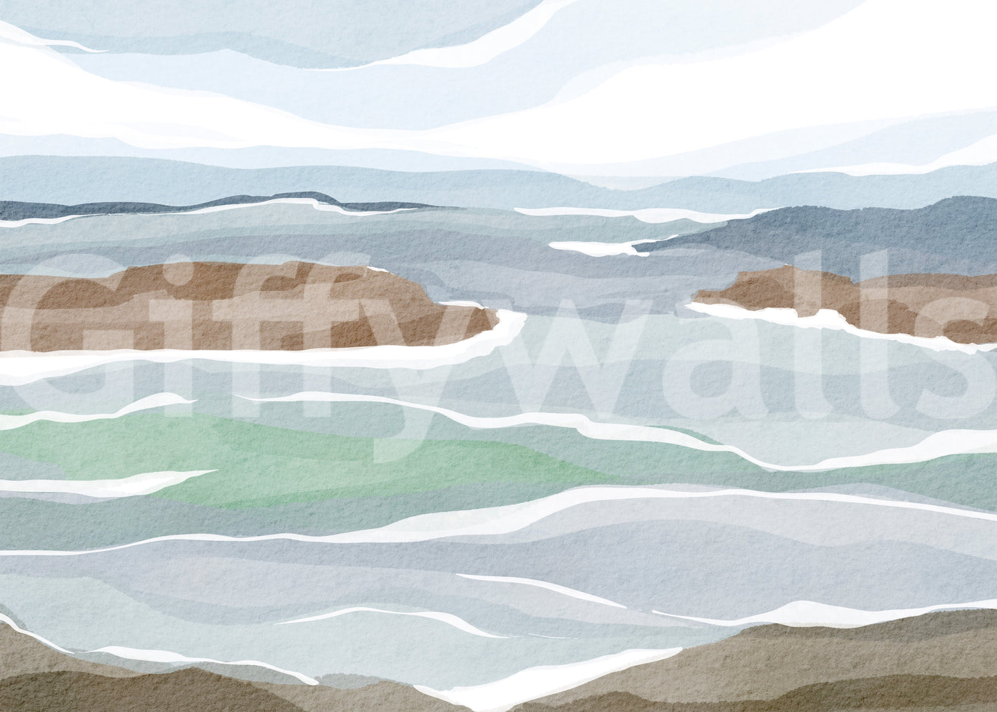 Atlantic Ocean view Wall Mural