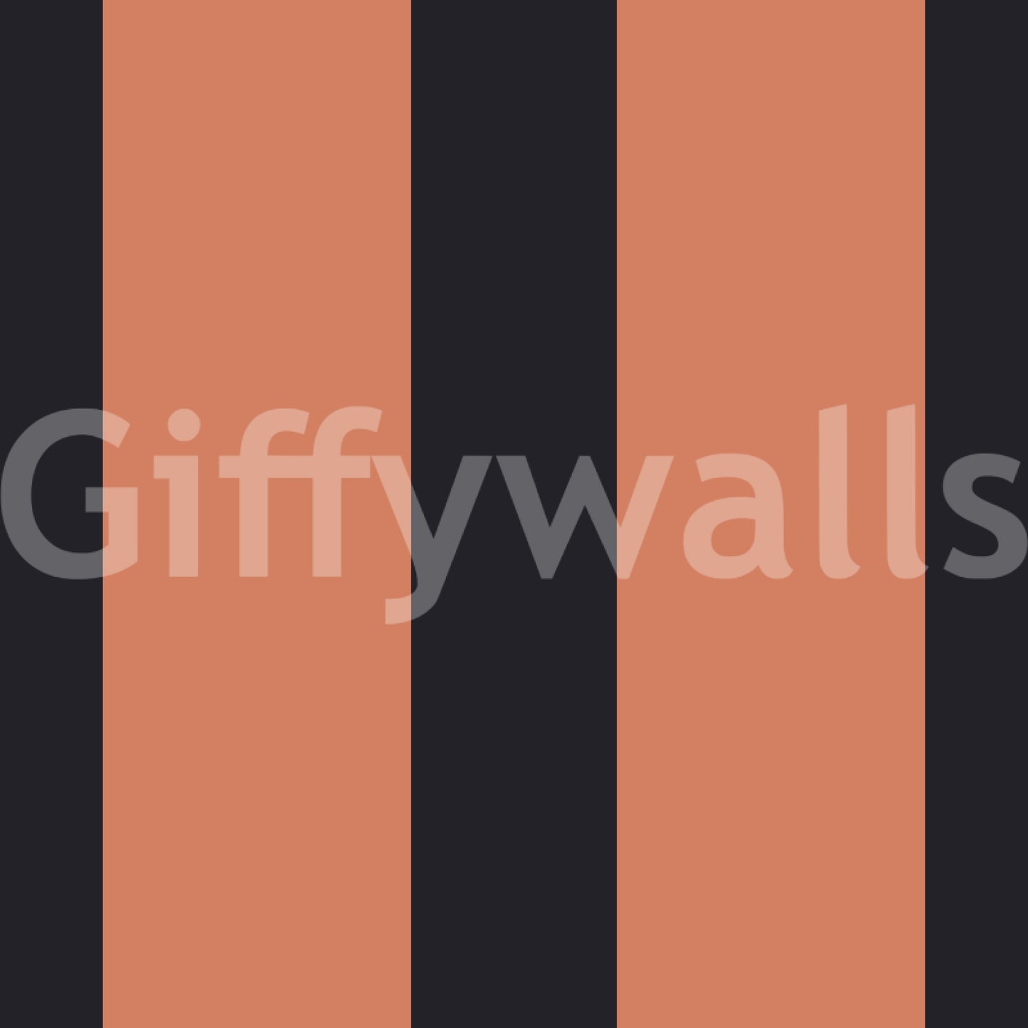 Burnt Orange and Charcoal Vertical Stripes Wallpaper⁠