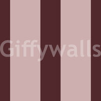 Minimalist Taupe and Chocolate Stripe Wallpaper⁠