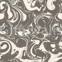 Monochrome Liquid Marble Swirl Wallpaper⁠