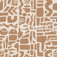 Abstract Earth Toned Shapes Wallpaper⁠
