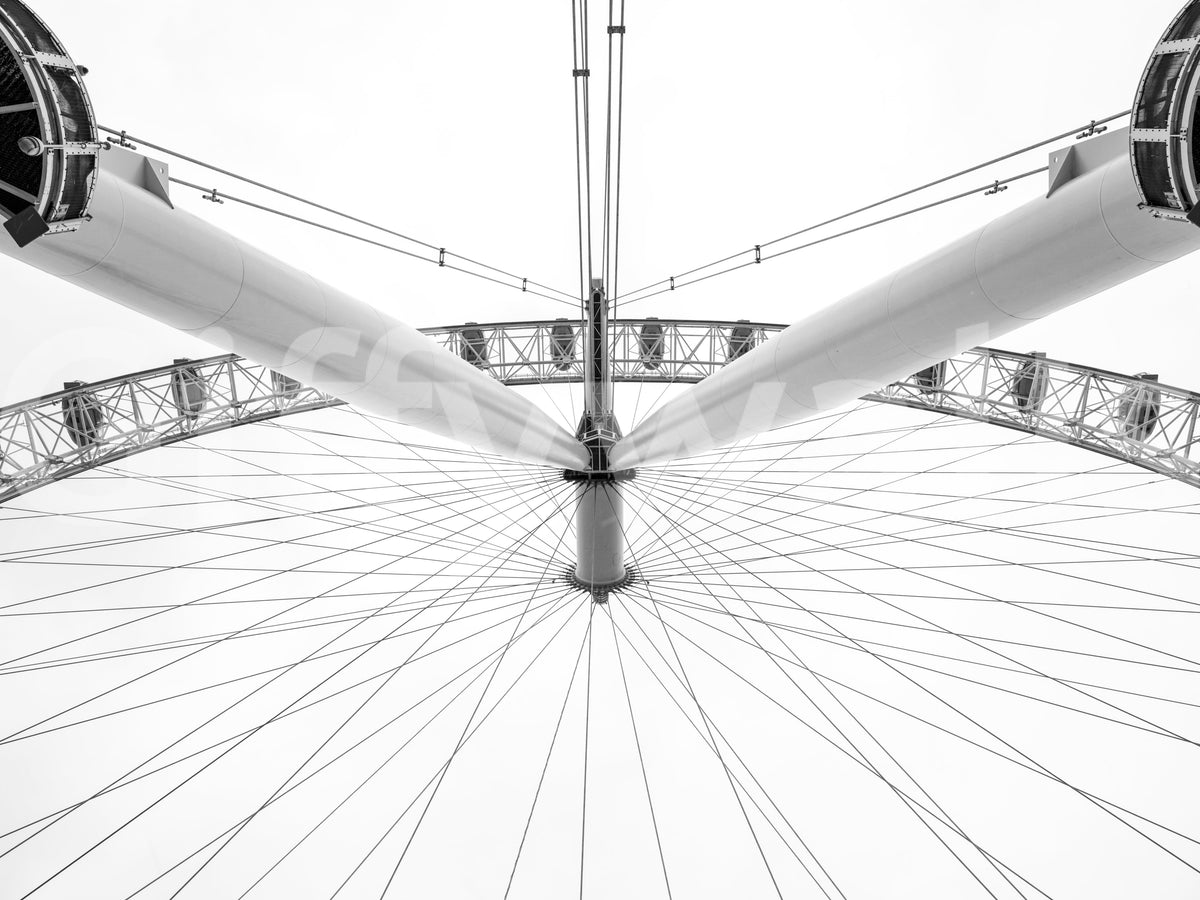 Architectural Steel Symmetry Wall Mural
