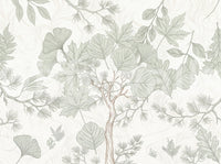 Serene Woodland Sketch Wall Mural