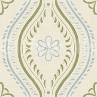 Faded Ogee Damask - Timiless French Country Wallpaper⁠