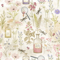 Apothecary Wildflower Sketch Wallpaper⁠