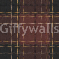 Winter Heritage - Tartan Checkerboard Plaid Block - Dark Moody Tone Wallpaper⁠
