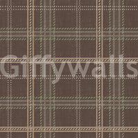 Winter Heritage - Windowpane Tartan Plaid Check - Soft Taupe Blend Wallpaper⁠