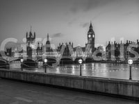 Westminster Riverside Twilight Wall Mural