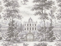 Grand Estate Garden Scene Wall Mural
