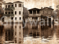 Venetian Riverside Reflection Wall Mural
