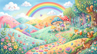 Enchanted Meadow Wildlife Wonderland Wall Mural