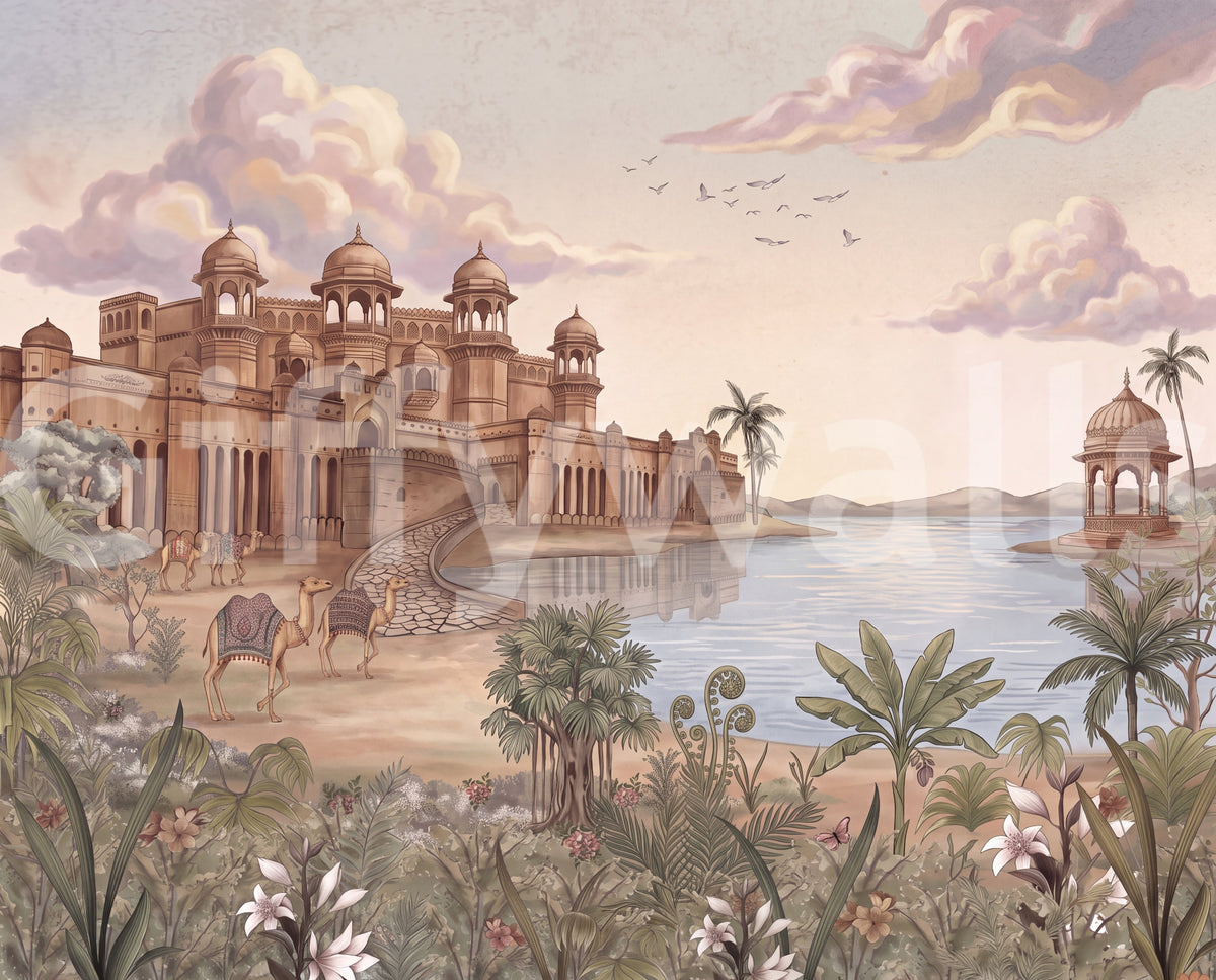Palace by the Lake Wall Mural